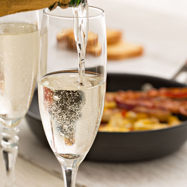 Bubbly and breakfast